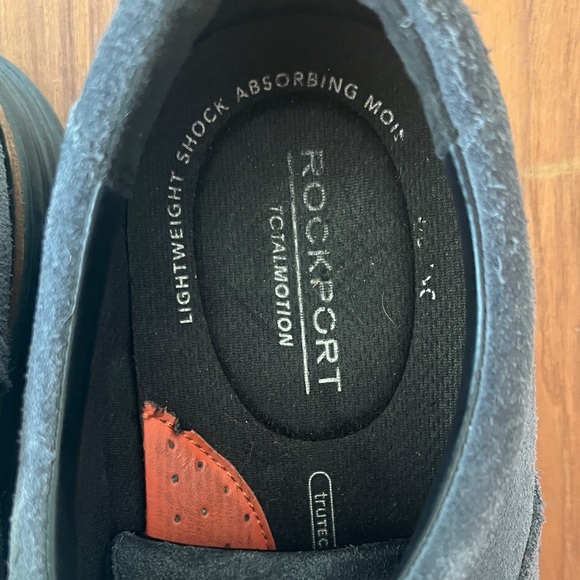 Rockport Men's Charcoal Suede Oxfords - Picture 2 of 7